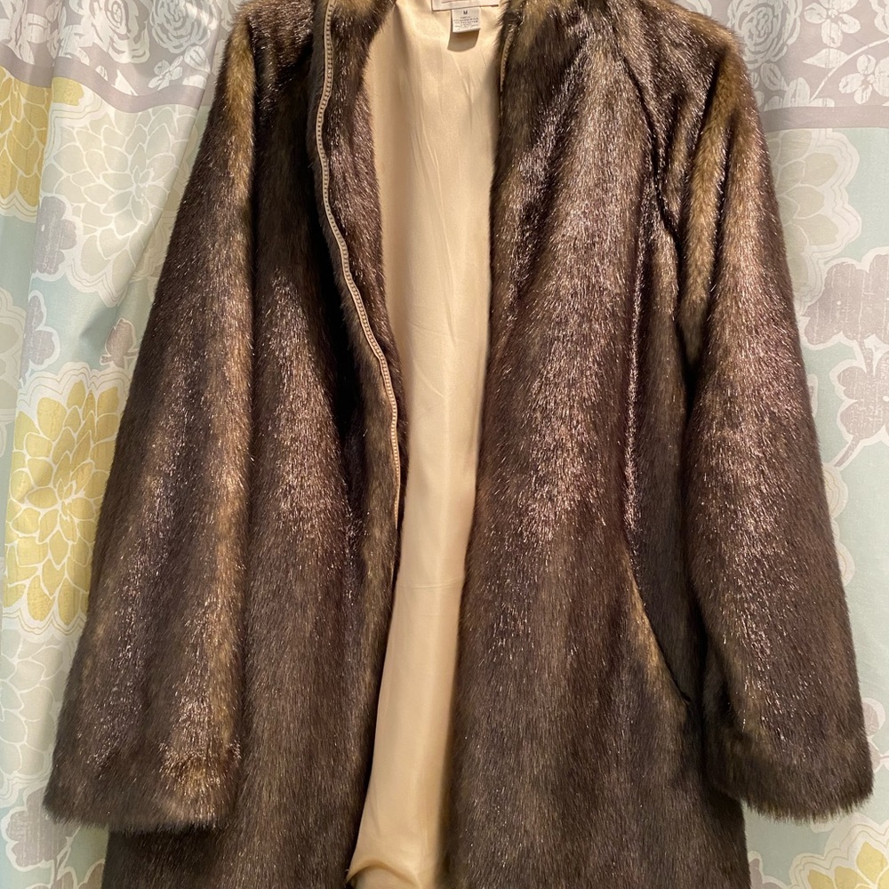 Faux fur coat
